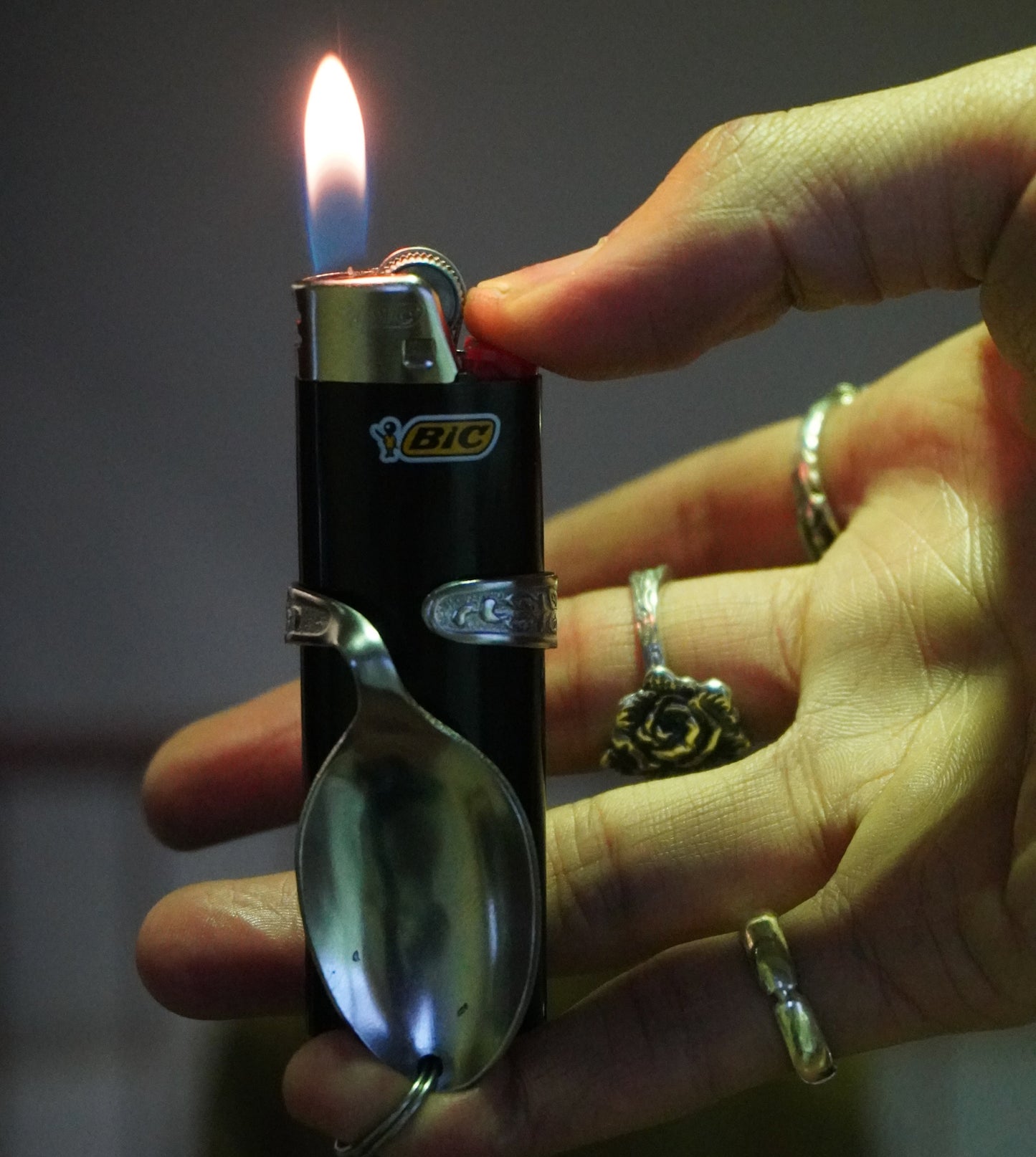 Spoon Lighter Holder